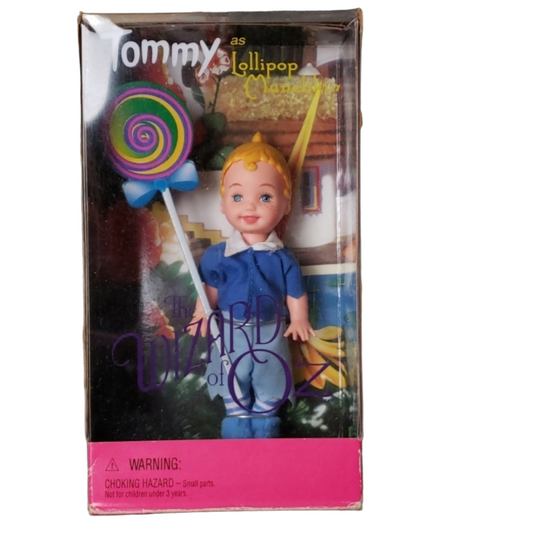 Vintage 1999 Mattel Tommy Lollip Munchkin Wizard of Oz - Light Box Damage