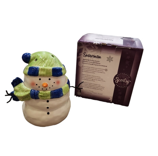 2012 Scentsy Snowman Premium Warmer Open Box Retired