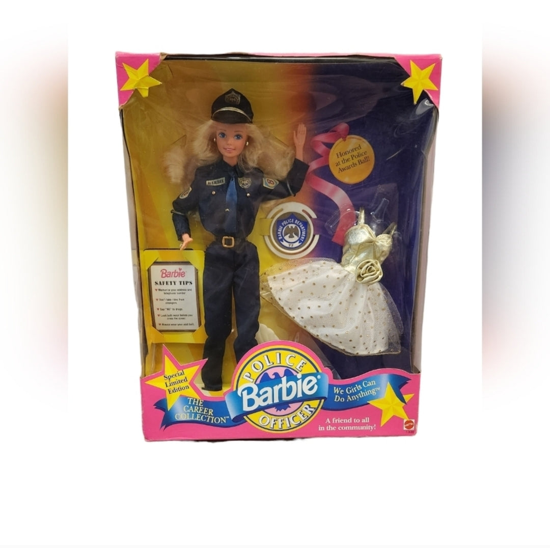 Vintage 1993 Mattel Police Officer Barbie 10688 - Damaged Box