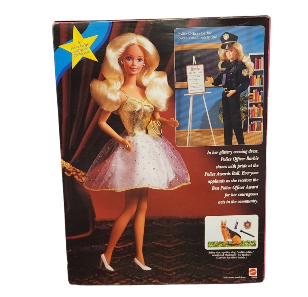 Vintage 1993 Mattel Police Officer Barbie 10688 - Damaged Box