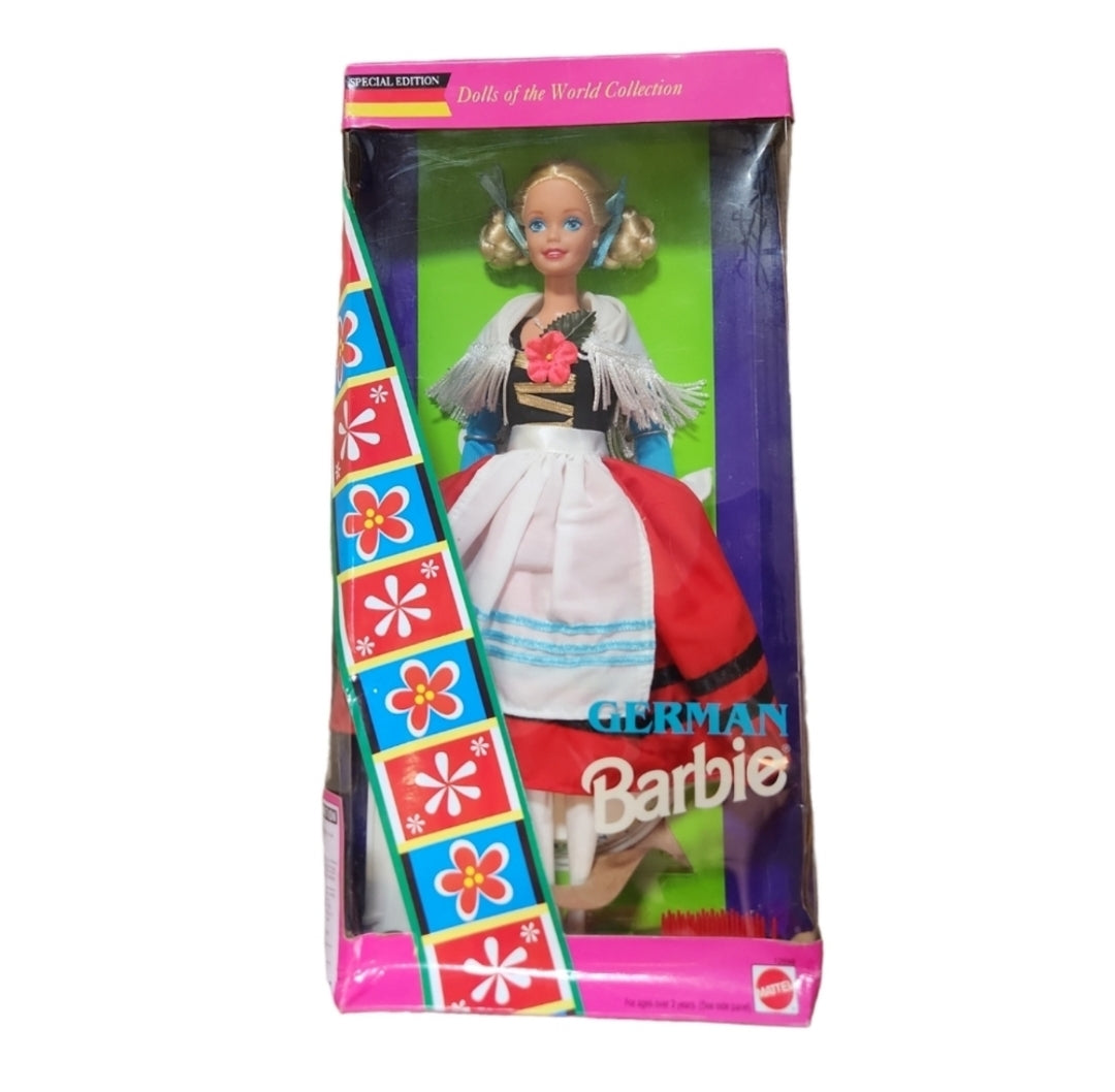 Vintage 1994 Mattel German Barbie Dolls of the World #12698 Damaged Box