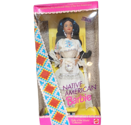 Vintage 1992 Native American Barbie Dolls of the World Collection #1753