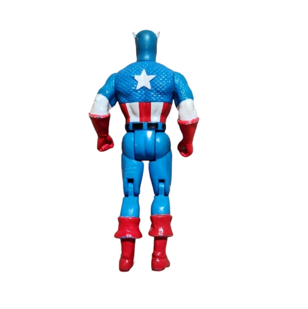 Vintage 1990 Marvel Toy Biz Captain America Action Figure 5" No Box